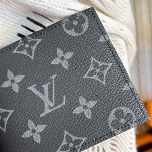 Replica Louis Vuitton Marco Wallet Black - 1:1 designer replica handbag