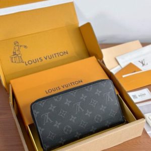 Replica Louis Vuitton Zippy Wallet Black - ultra-realistic fake designer tote
