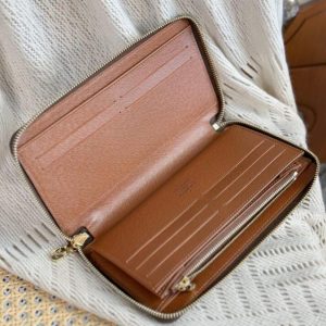 Replica Louis Vuitton Zippy Wallet Brown - realistic designer-inspired fake bag