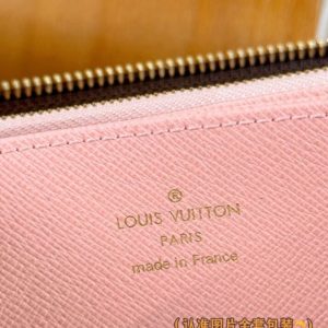 Replica Louis Vuitton Zippy Wallet Brown&Pink - high-quality designer bag clone