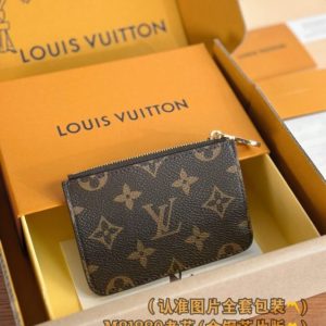 Replica Louis Vuitton Romy Card Holder Brown - high-accuracy replica luxury purse