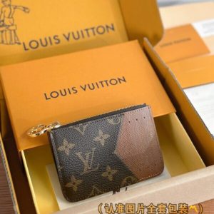 Replica Louis Vuitton Romy Card Holder Brown - top-rated replica designer bag