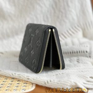 Replica Louis Vuitton Zipper Coin Purse Black - premium 1:1 fake handbag model