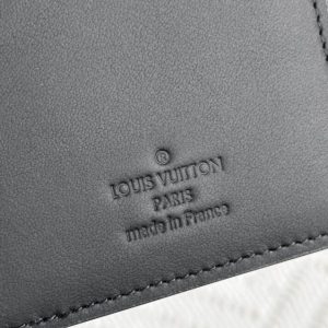 Replica Louis Vuitton Brazza Wallet Black Grid - high-accuracy replica luxury purse