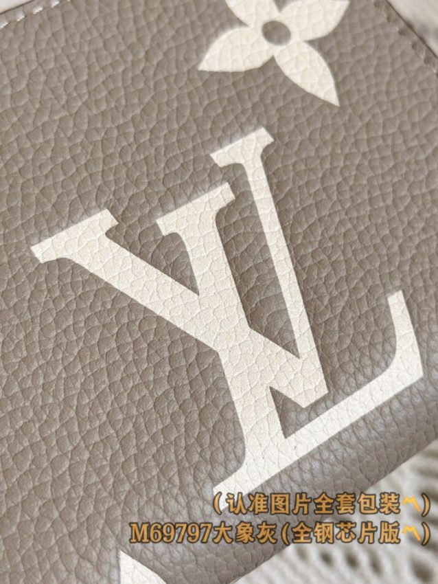 Replica Louis Vuitton Zipper Coin Purse Beige - near-authentic luxury replica handbag