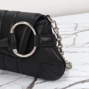 Replica Gucci Horsebit Chain Shoulder Bag Black - top-rated replica designer bag