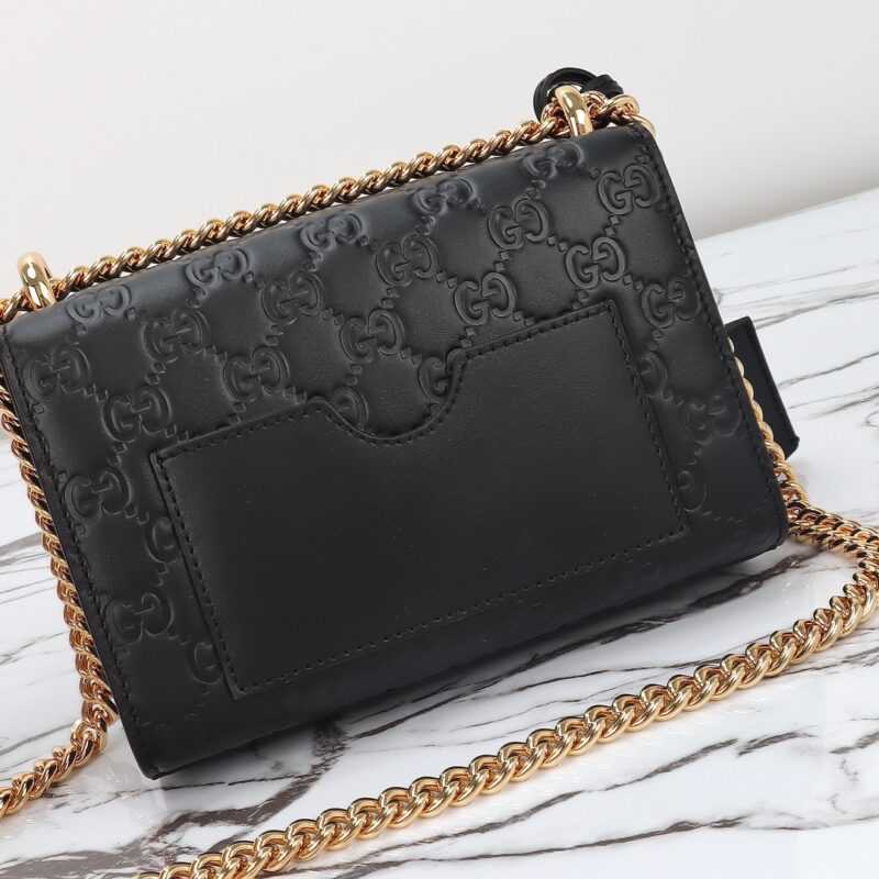 Replica Gucci Padlock's Small Lock Black - high-end fake designer purse