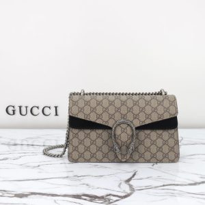Replica Gucci Dionysus Supreme Black - authentic-look luxury purse replica