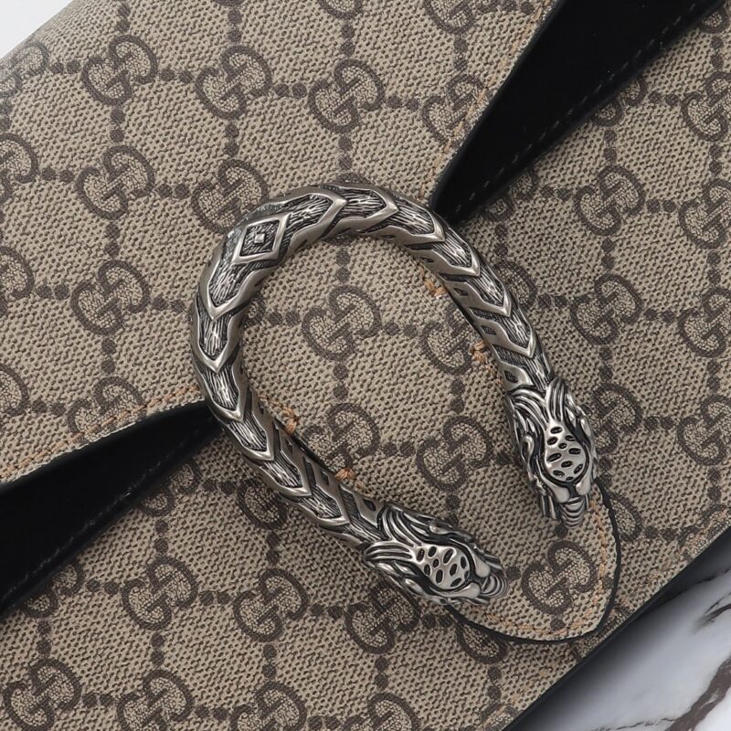 Replica Gucci Dionysus Supreme Black - authentic-look luxury purse replica