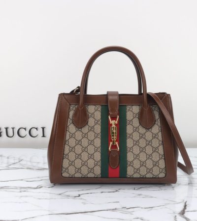 Replica Gucci G Jackie 1961 Brown - high-end fake designer purse