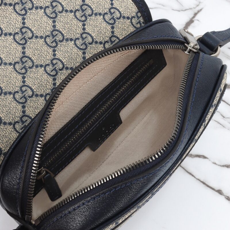 Replica Gucci GUCCI Ophidia GG Shoulder Bag Blue - best quality luxury bag dupe