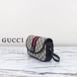 Replica Gucci GUCCI Ophidia GG Shoulder Bag Blue - premium-grade designer purse dupe