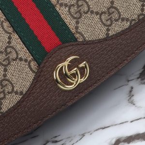 Replica Gucci Ophidia GG Shoulder Bag Brown - 1:1 designer replica handbag