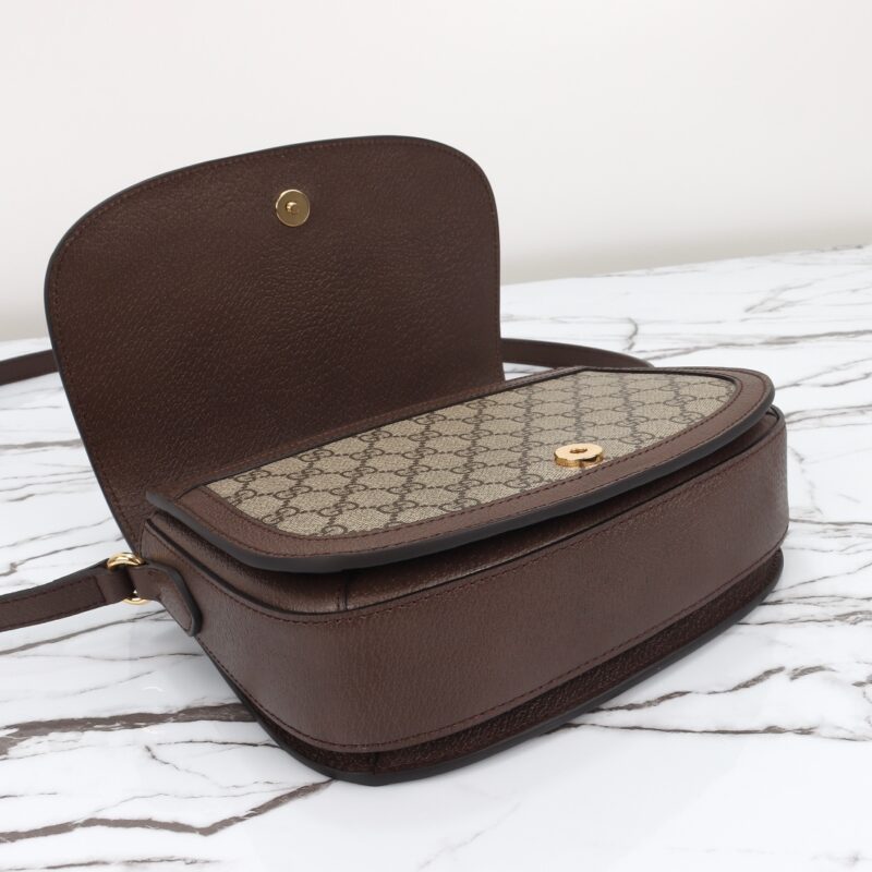 Replica Gucci Ophidia GG Shoulder Bag Brown - best quality luxury bag dupe