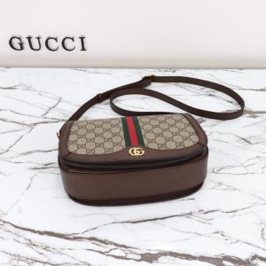 Replica Gucci Ophidia GG Shoulder Bag Brown - high-accuracy replica luxury purse