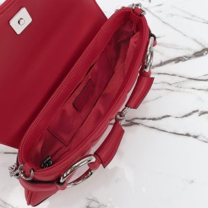 Replica Gucci Horsebit Chain Shoulder Bag Red - top-tier luxury replica shoulder bag