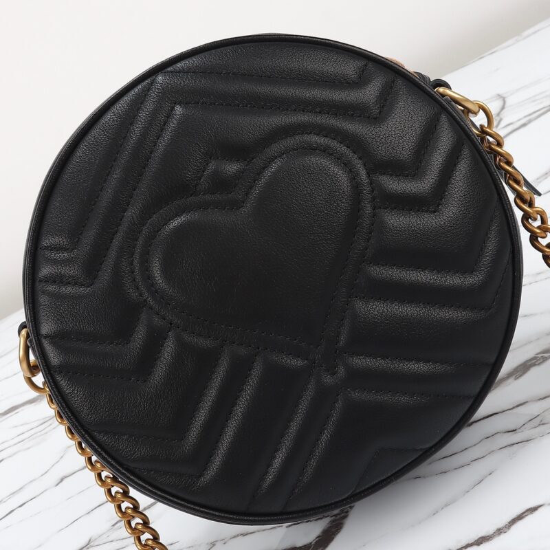 Replica Gucci GG Mormont Round Black - near-authentic luxury replica handbag