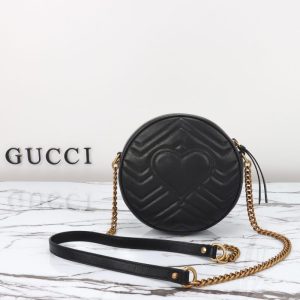 Replica Gucci GG Mormont Round Black - elite superclone designer purse