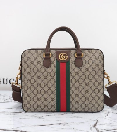 Replica Gucci Briefcase Canvas Beige - realistic designer-inspired fake bag
