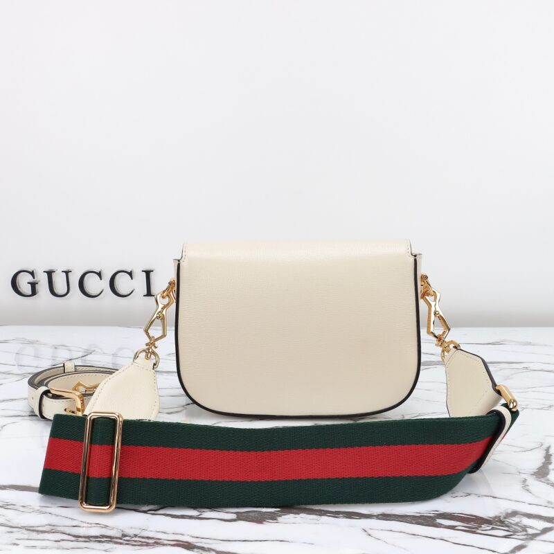 Replica Gucci Horsebit 1955 Double G Mini White - best-selling designer handbag dupe