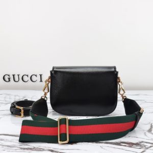 Replica Gucci Horsebit 1955 Double G Mini Black - premium-grade designer purse dupe