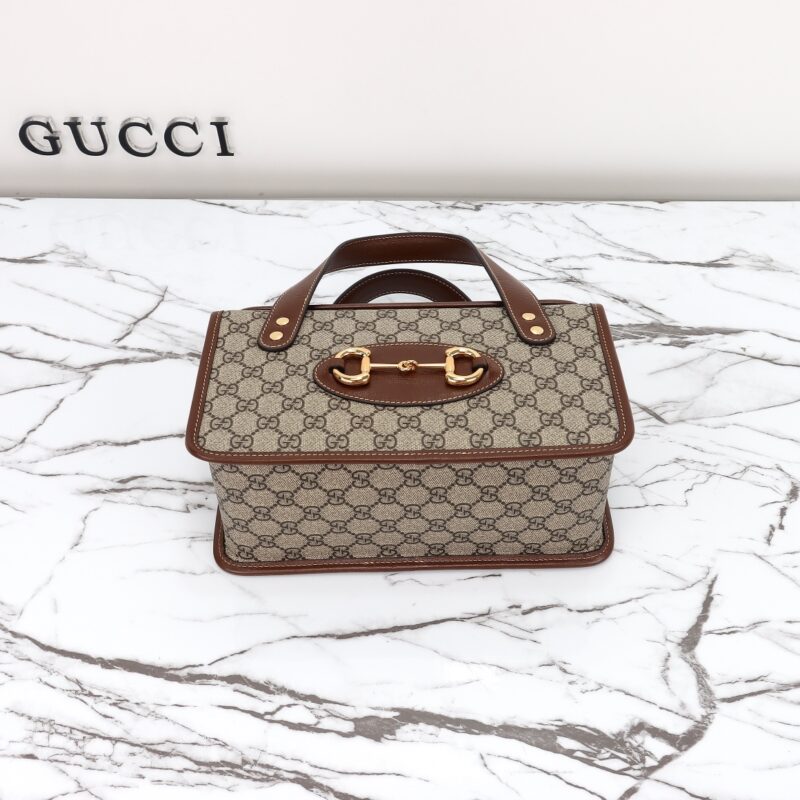 Replica Gucci Horsebit 1955 Top Handle Supreme - authentic-look luxury purse replica