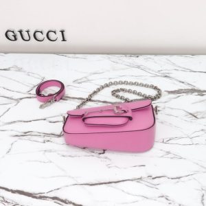 Replica Gucci Horsbet Tribute Pink - realistic designer-inspired fake bag