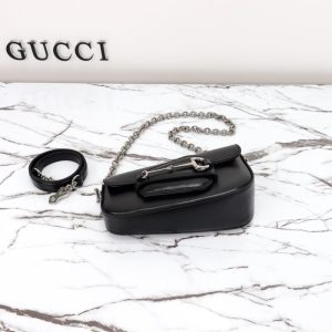Replica Gucci Horsbet Tribute Black - high-end fake designer purse