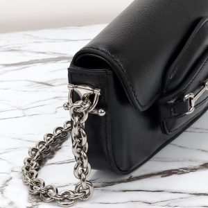 Replica Gucci Horsbet Tribute Black - top-tier luxury replica shoulder bag