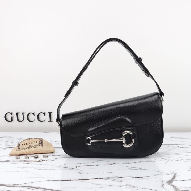 Replica Gucci Horsbet Tribute Black - premium 1:1 fake handbag model