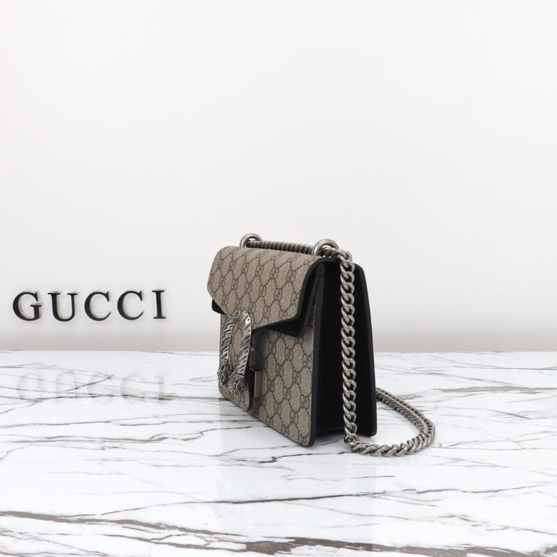 Replica Gucci Dionysus Supreme Black - top-tier luxury replica shoulder bag