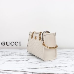 Replica Gucci GG Marmont Tote White - near-authentic luxury replica handbag