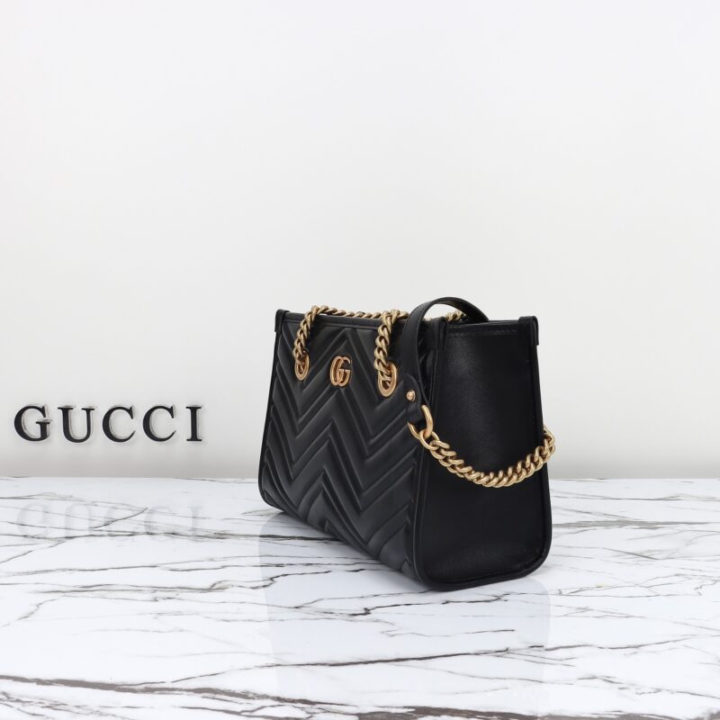 Replica Gucci GG Marmont Tote Black - high-quality designer bag clone