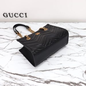 Replica Gucci GG Marmont Tote Black - best quality luxury bag dupe