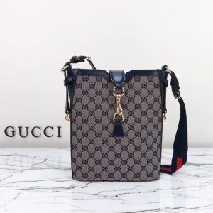 Replica Gucci Medium Bucket Blue - high-quality designer bag clone