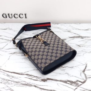 Replica Gucci Medium Bucket Blue - premium 1:1 fake handbag model
