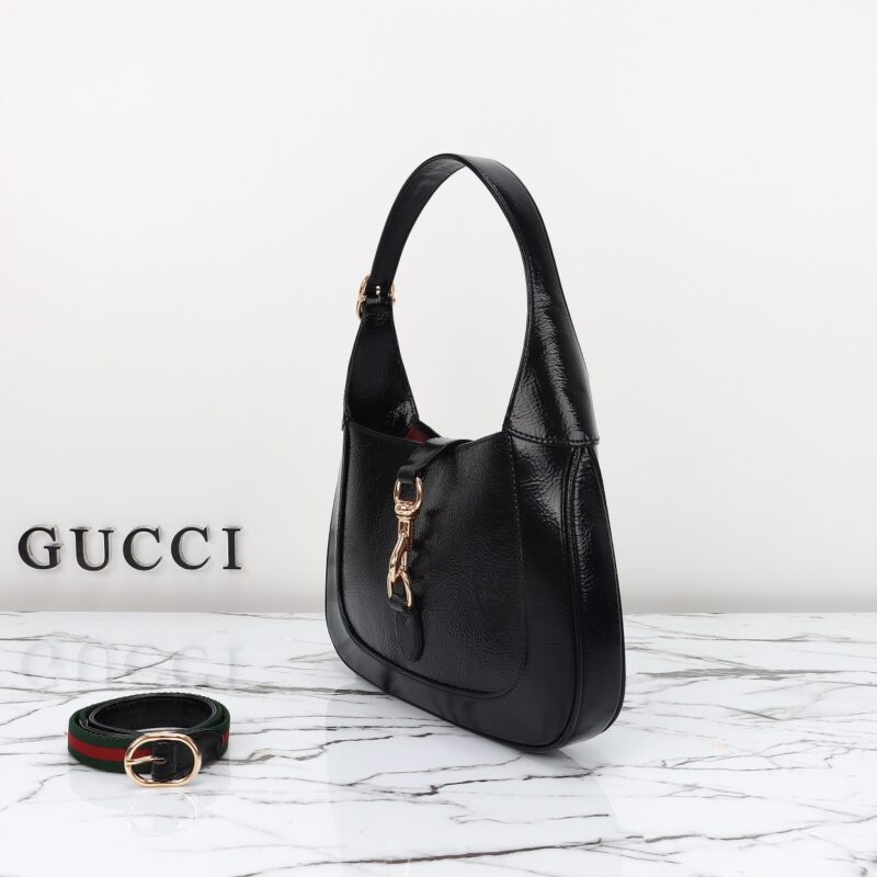 Replica Gucci G Jackie Small Patent Black - ultra-realistic fake designer tote