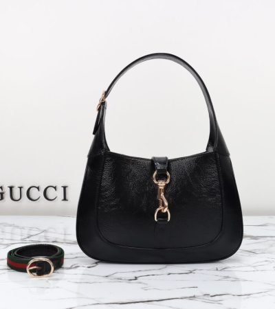 Replica Gucci G Jackie Small Patent Black - near-authentic luxury replica handbag