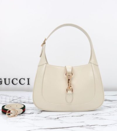 Replica Gucci G Jackie Small Patent White - near-authentic luxury replica handbag