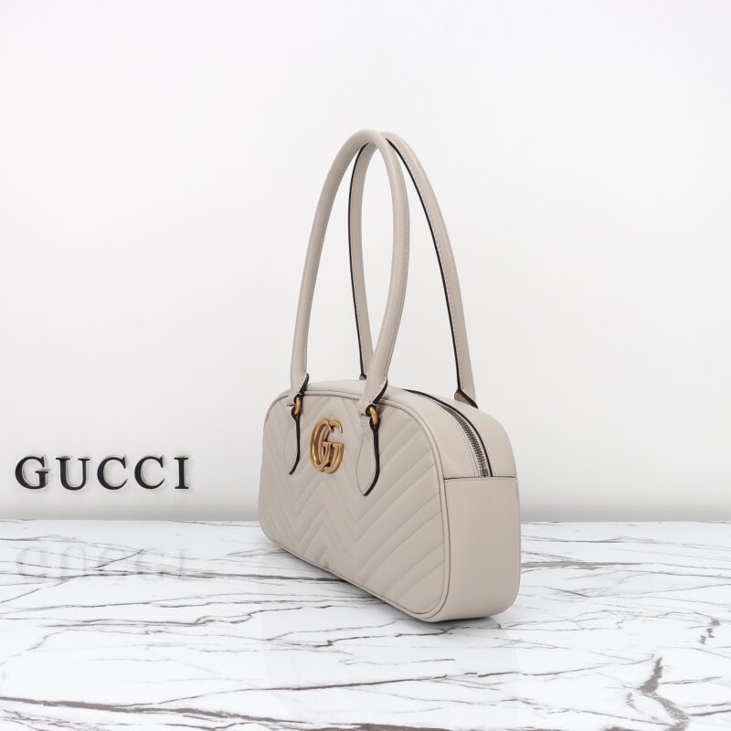 Replica Gucci Marmont Small Top Handle White - elite superclone designer purse