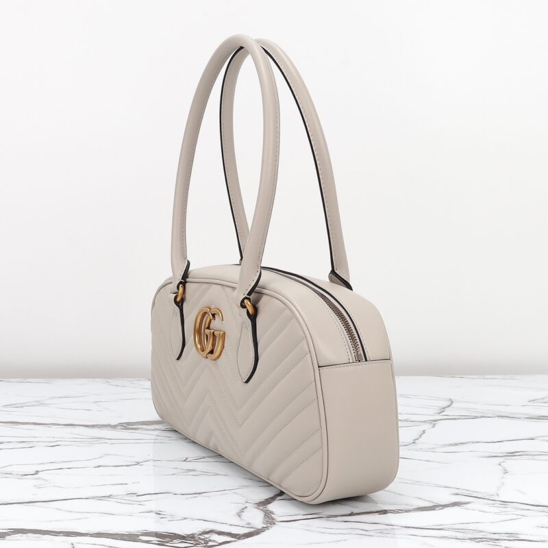 Replica Gucci Marmont Small Top Handle White - near-authentic luxury replica handbag