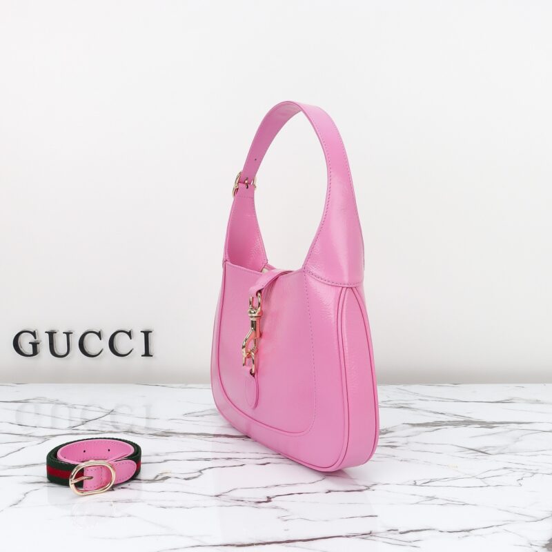 Replica Gucci G Jackie Small Patent Pink - high-end fake designer purse