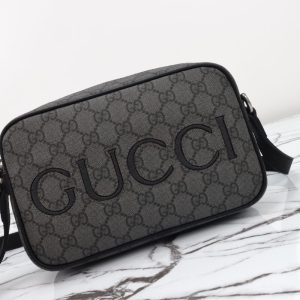 Replica Gucci GG Mini Shoulder Bag Grey 2024 - top-tier luxury replica shoulder bag