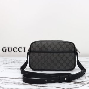 Replica Gucci GG Mini Shoulder Bag Grey 2024 - premium 1:1 fake handbag model
