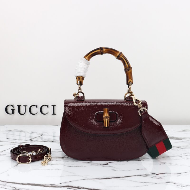 Replica Gucci Bamboo 1947 Bordeaux - elite superclone designer purse