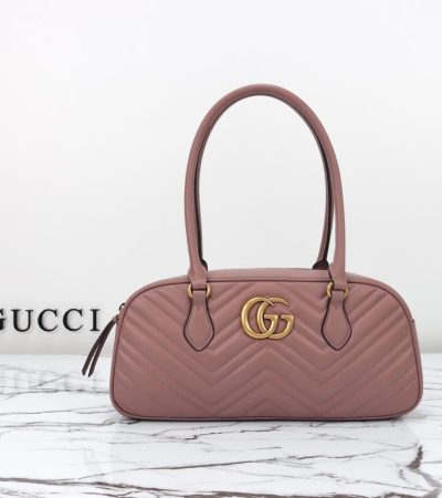 Replica Gucci Marmont Small Top Handle Pink - high-accuracy replica luxury purse
