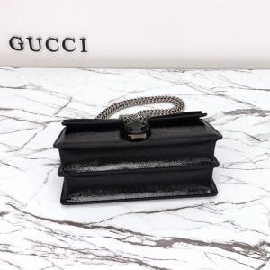 Replica Gucci Dionysus Small Shoulder Bag Patent Black - elite superclone designer purse