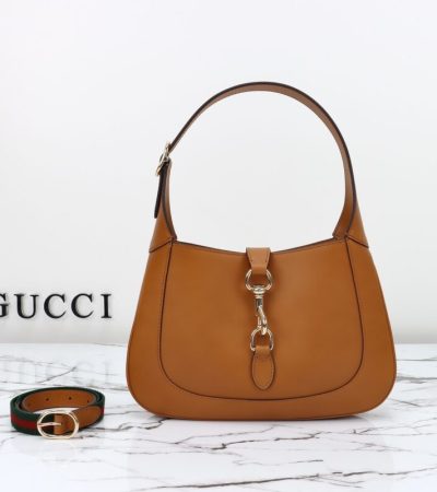 Replica Gucci G Jackie Small Patent Brown - top-rated replica designer bag