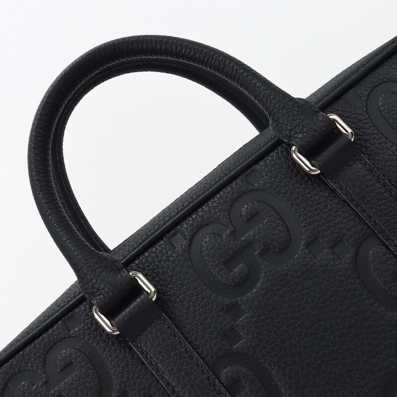 Replica Gucci Briefcase GG Leather Black - 1:1 designer replica handbag