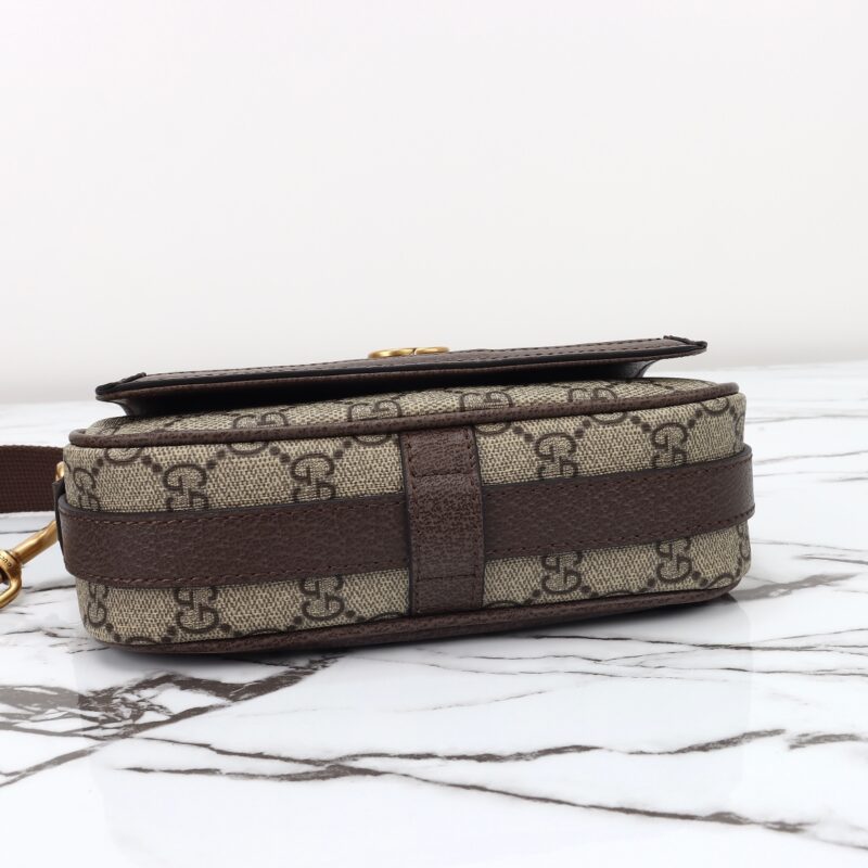 Replica Gucci Ophidia GG Shoulder Bag Brown - elite superclone designer purse